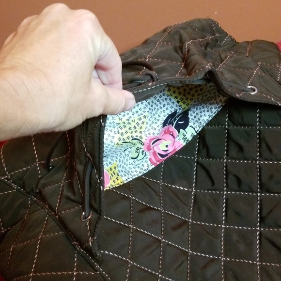 Vera Bradley brown quilted large shoulder bag - Picture 3 of 7